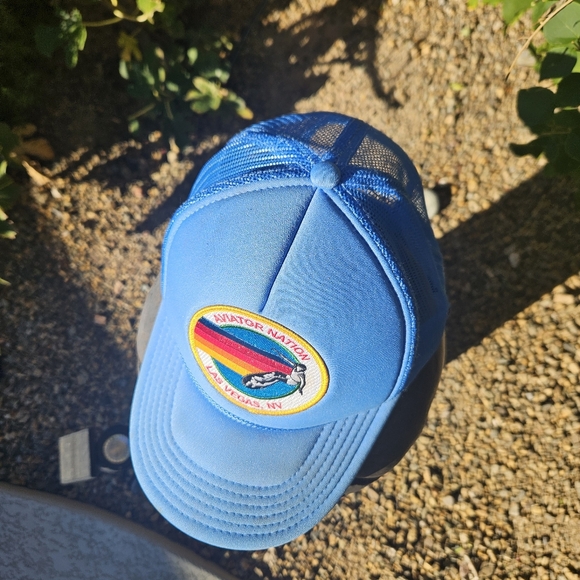 Aviator Nation Blue Las Vegas Trucker Hat - Picture 6 of 7
